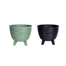 Planters Pride Futura Earth Green/Anthracite Flower Pots 24/40cm 5/26L Planters