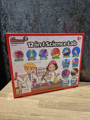 12 in 1 Science Lab A-Z World Of Discovery STEM 8+ Brandneu Versiegelt Lernen