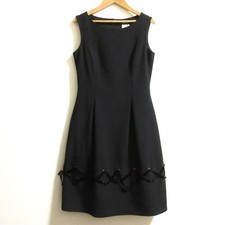 Rene Basic Sleeveless Lace-Up Dress, Size 34, Black Women USED
