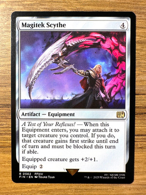 Magic MTG Final Fantasy Magitek Scythe #562 FIN *NON-FOIL* Rare
