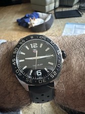 TAG Heuer Formula 1 WAZ1110 Black Dial 41mm Swiss Quartz Watch Date Stainless 4