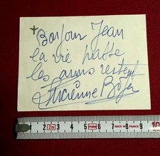 Autographe Lucienne Boyer