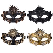 Mens Vintage Roman Greek Masquerade Mask Ball Mardi Gras Party Venetian Eye Mask
