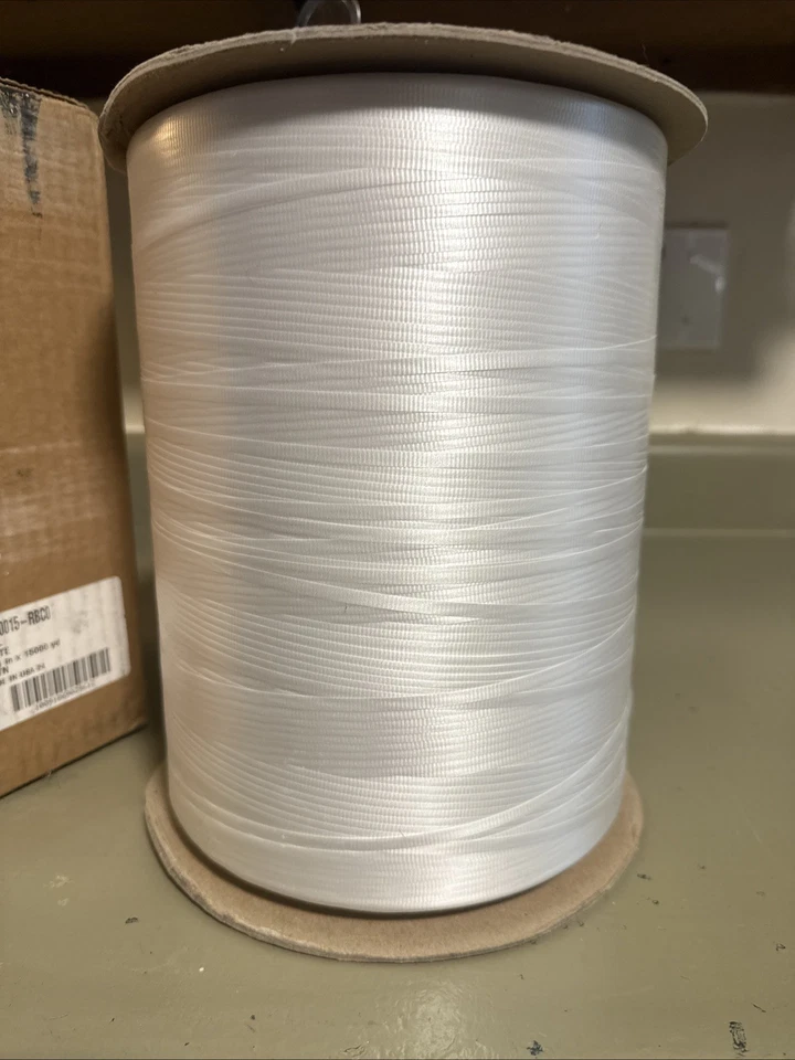 Curl White Ribbon 3/16 x 15000yd - Per Spool - For Crafts - Image 4 of 4