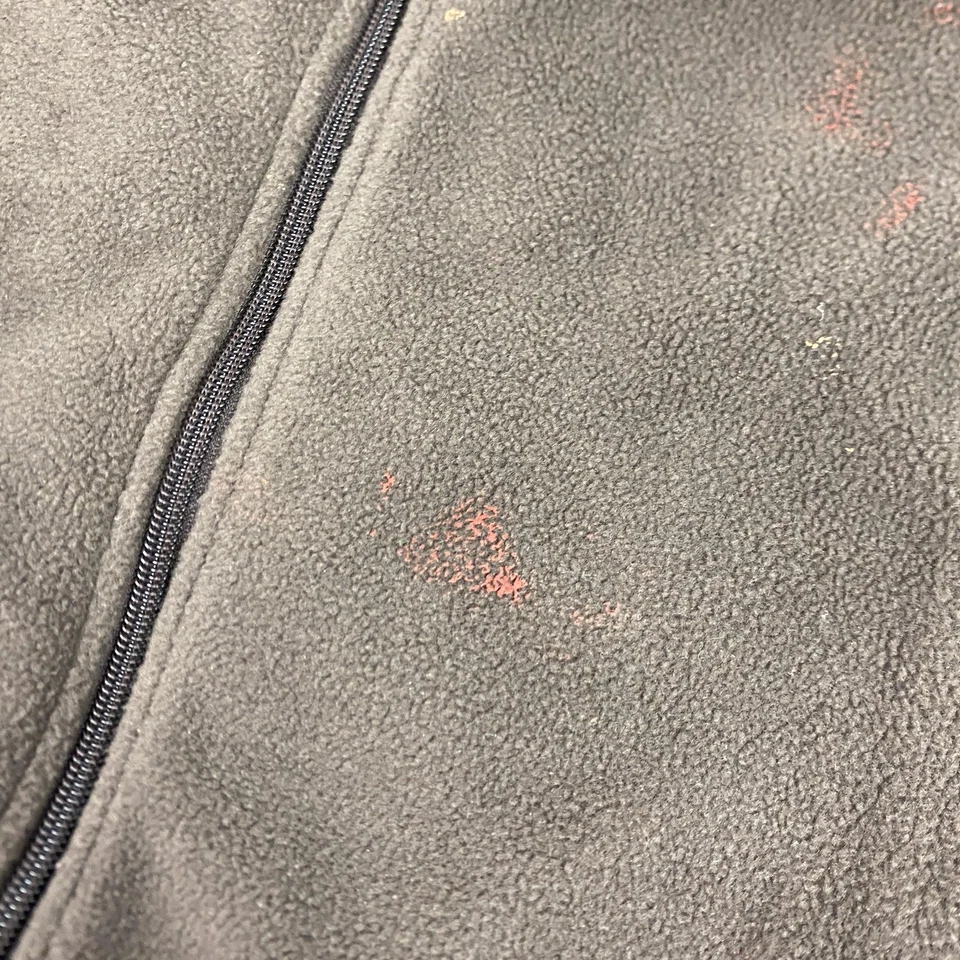 Chaqueta polar Columbia para mujer 1X marrón cremallera completa bolsillos cremallera exterior senderismo cálida Foto 2 de 4