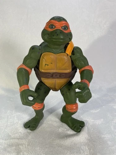 VTG 1992 TMNT Ninja Turtles 13" Figure Mirage Playmates Michaelangelo Orange