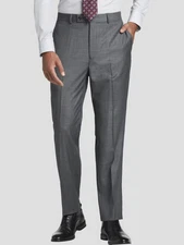 $175 Calvin Klein Men's Stretch Slim Fit Suit Separates Pants, Grey, 36W X 32L