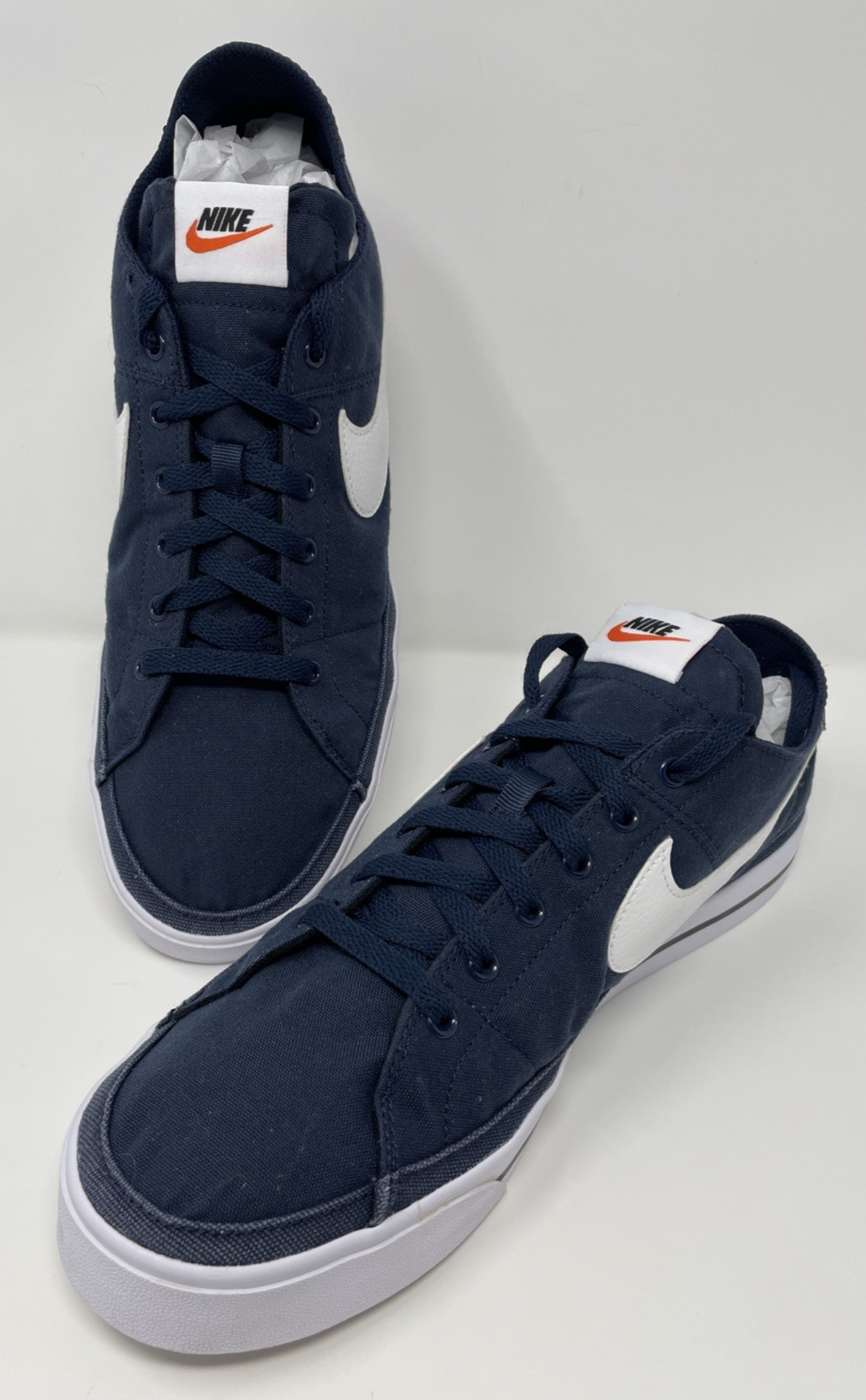SAOLA Scarpe sneakers basse Nike Court Legacy tela retro gioco blu navy uomo taglia 13