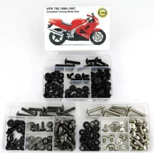Fit For Honda VFR 750 1990-1997 Motorcycle Complete Fairing Bolts Fasteners Kit