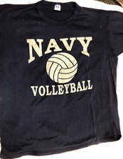 Vtg Russell Athletic Graphic T Shirt Made in USA XL Navy Blue