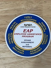 NASA Employee Assistance Program EAP Decal Sticker NASA Lewis Research Center