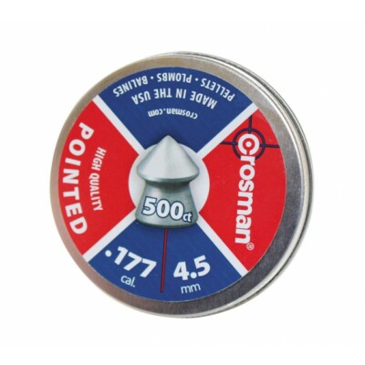 500 Stück Crosman High Quality Match Diabolo Kaliber 4,5 mm .177 Spitzkopf 
