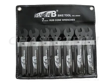 Super B Bicycle Bike Tool Hub Cone Wrench 13 - 19mm 7 Pieces Set