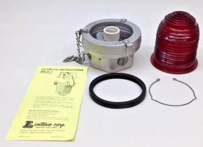 Lintern 900-X-1 Glowlite Safety Light Red 25-100 Watt Lamp