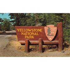 Postcard Yellowstone National Park, National Park Service Vintage Chrome