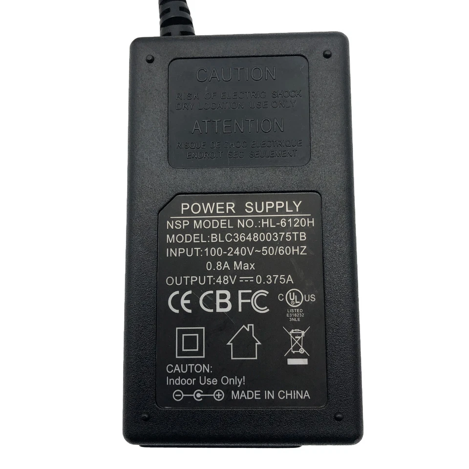 Adaptador de corriente alterna 48 V para Cisco AP AIR-CAP3702I CAP2601E CAP1602I CAP3501E-A/B-K9 Foto 2 de 4