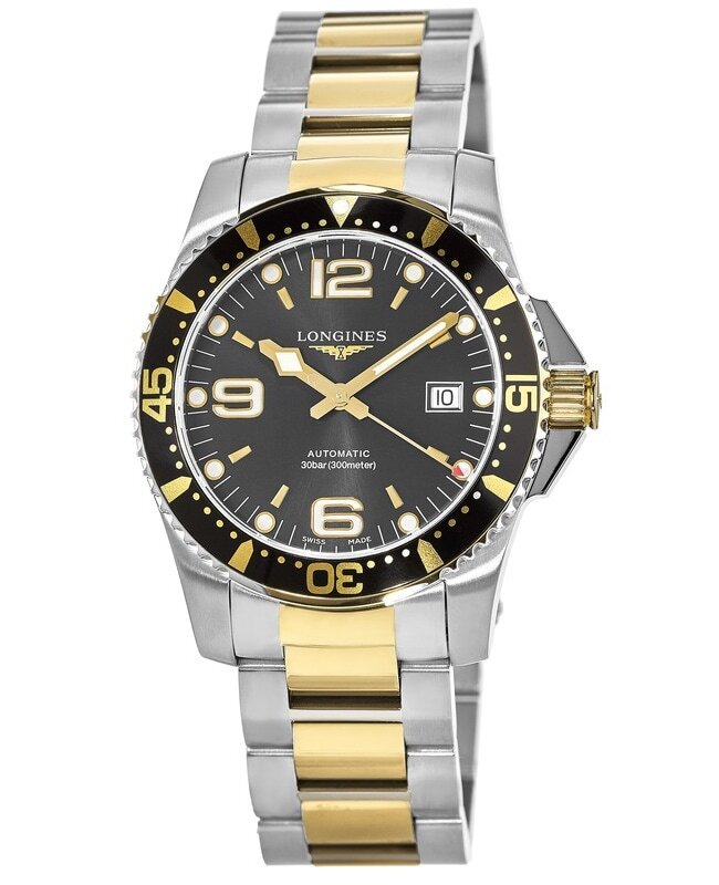 Новые двухцветные мужские часы Longines HydroConquest с автоподзаводом диаметром 41 мм L3.742.3.56.7