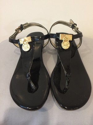 michael kors jelly sandals black
