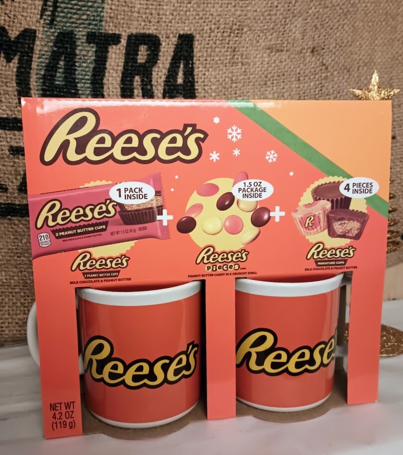 Set of 4 Coffee Mug, 10 oz, Hot/Cold Beverages- Reese's & Kitkat Combo |  eBay