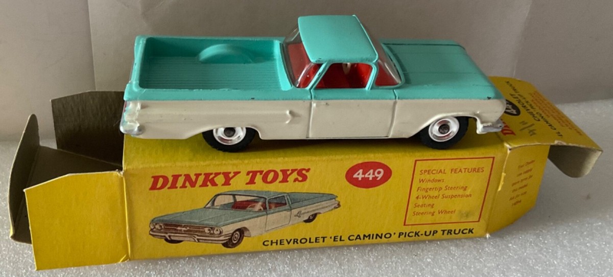 美品レア　DINKY TOYS シボレー　エルカミーノ　ミニカー DINKY TOYS 449 CHEVROLET EL CAMINO PICK UP TRUCK .EXCELLENT
