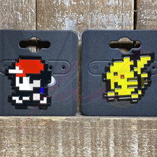 Pokemon Pikachu Enamel Pin Brooches Lapel Pin Backpack 8 BIT ASH PIKACHU GAMEBOY