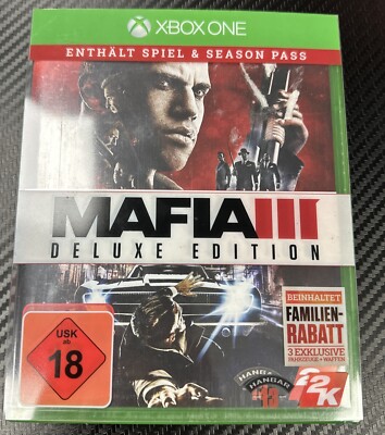Mafia III - Deluxe Edition - Xbox One - NEU - OVP - Spiel & Season Pass - USK 18
