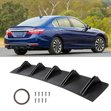 For Honda Civic Accord Rear Lip Bumper Diffuser Shark Fin Spoiler Wing Splitter