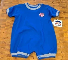 Chicago Cubs Baby One Piece Short Jumpsuit Mighty Mac Sports NWT