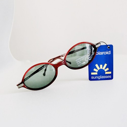 POLAROID OCCHIALI DA SOLE ORIGINALI JUNIOR ROSSO TARTARUGATO OVALE MADE IN  USA | eBay