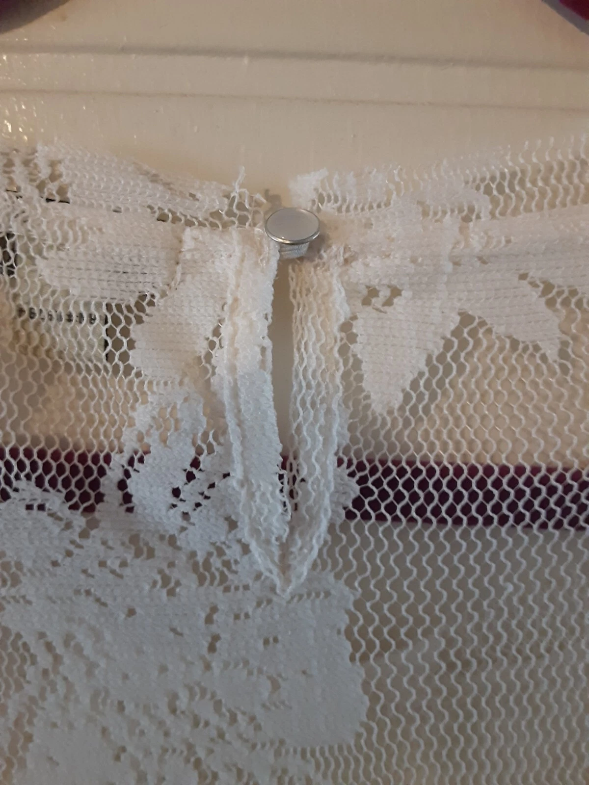 OFF WHITE Abito pizzo One World Live and Let Live foderato senza maniche bianco sporco medio