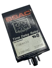 SSAC TDR4A33 TIME DELAY RELAY 120VAC 2289B