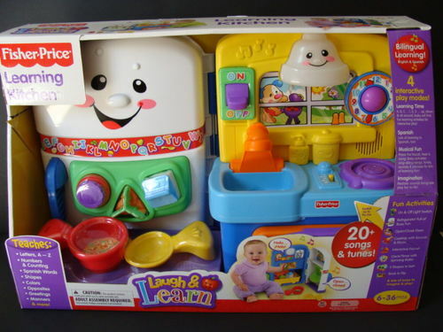 New Fisher Price Laugh Learn Learning Kitchen Bilingual Shape