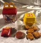 Vintage McDonalds Fisher Price Play Food Lot Mcnuggets Happy Meal Box Fries