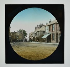 Magic Lantern Slide Photo Coloured Isle Of Wight Yarmouth High Street South