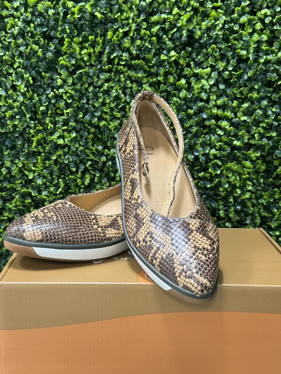 Soleni Shoes Ruth Flat SNAKE UK