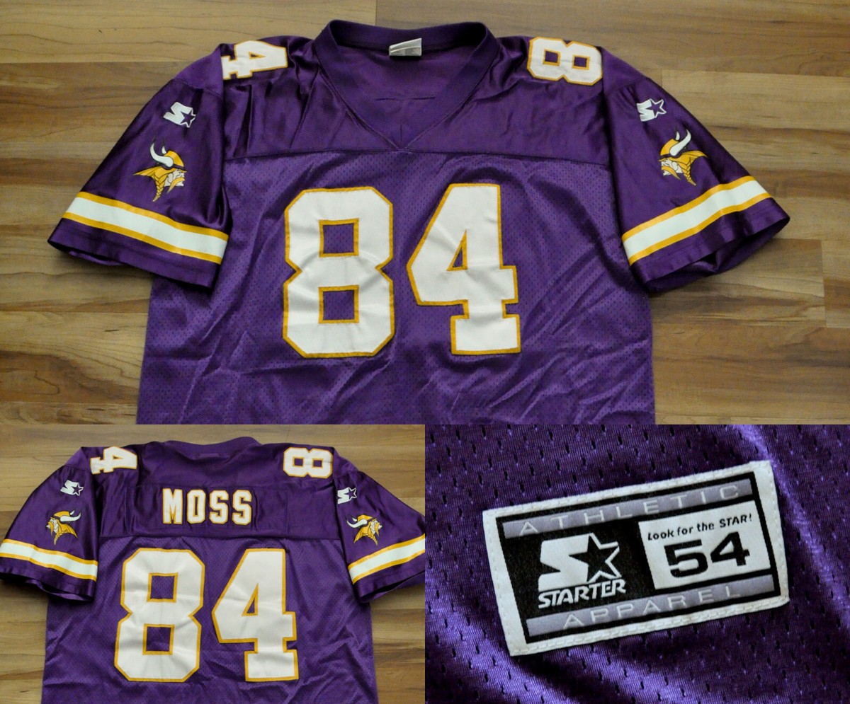 Randy Moss Minnesota Vikings Starter Jersey Purple NFL Sewn Men 54