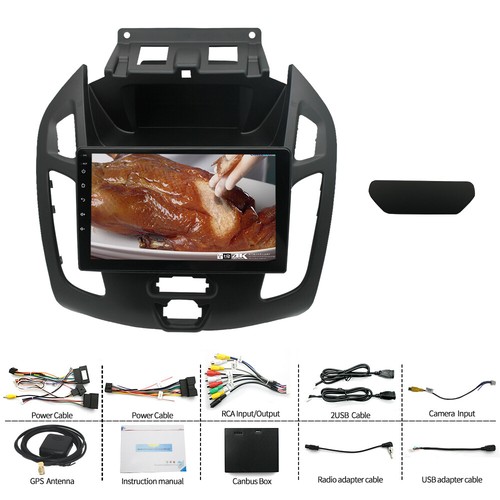 Radio stereo 9" 4+32GB navigazione GPS per Ford Transit Connect 2014-18 Carplay - Foto 7 di 24