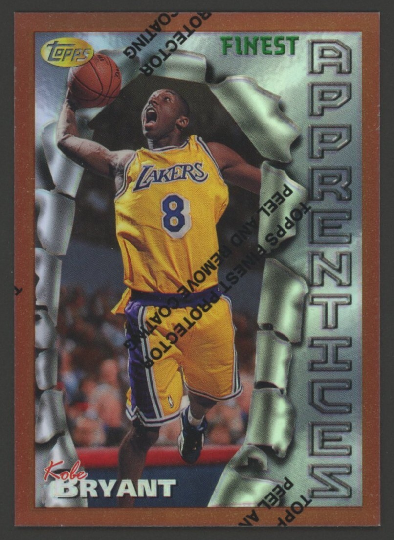 【PSA8】【KOBE BRYANT】1996 TOPPS FINEST #74 1996-97 Topps Finest Refractor w/ Coating #74 Kobe Bryant RC