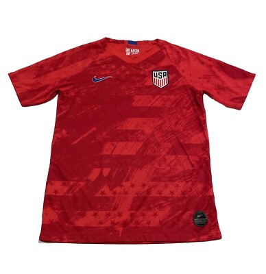 US Soccer Youth XL Nike 2019 Away Jersey Red USMNT USA National