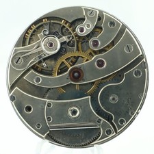 Antique 43mm Agassiz Mechanical Hunter Pocket Watch Movement High Grade Runs