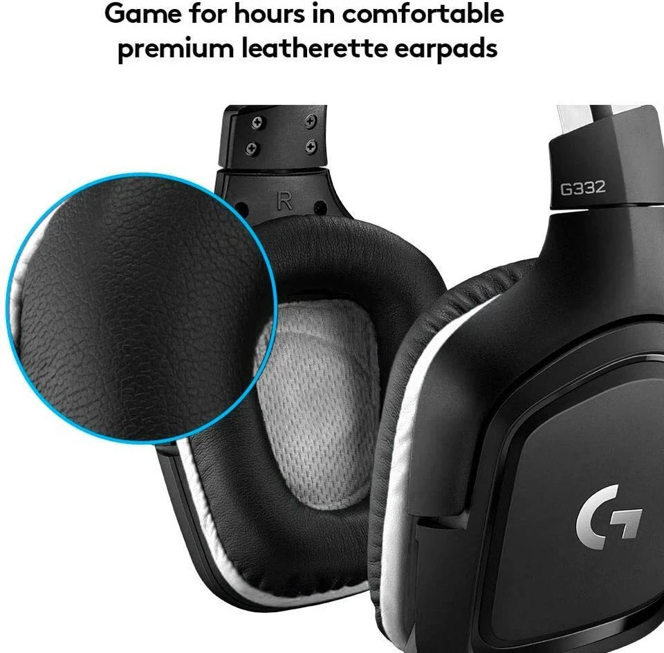 Logitech G332 SE Gaming-Headset, 3.5mm Klinke, PC/Mac/Xbox One/PS4, swarz/weiß - Bild 2 von 4