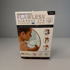 Finishing Touch Pink Flawless Cleanse Spa Spinning Brush 3 Heads Included