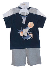 Tommy Bahama Kids 4 Piece Mix  Match Baby T Shirts and Shorts Size 24M