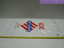 Qty  250: Stripes 20lb Ice Bags 14" x 28" P/N TSN0010-0068G