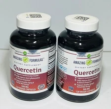 Amazing Formulas Quercetin 500 mg 120 Veggie Capsules Dietary Supplement✅2 PACK