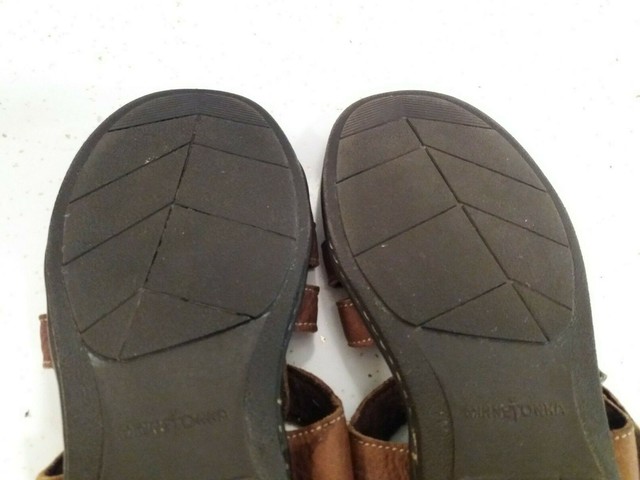 Minnetonka Women's Size 9 Azalea Brown Fisherman Slingback Sandals | eBay