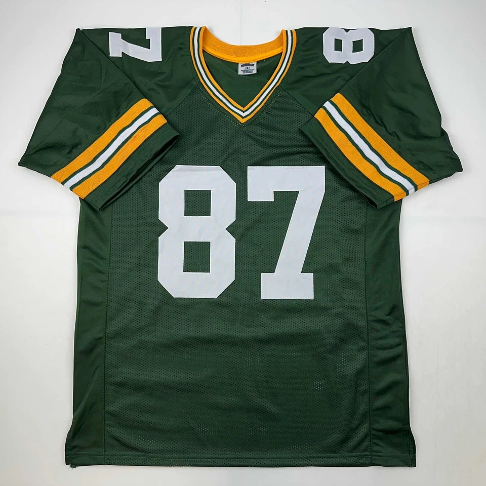 Jersey Facsímil Autografiado Jordy Nelson Green Bay Verde Reimpresión Talla Para Hombre XL Foto 3 de 4