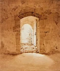 Oil caspar david friedrich - doorway in the furstenschule meissen landscape arty