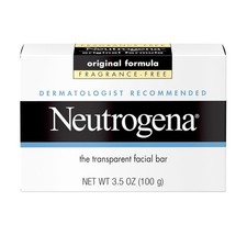 Neutrogena Original Transparent Facial Cleansing Bar, Fragrance-Free Glycerin Fa