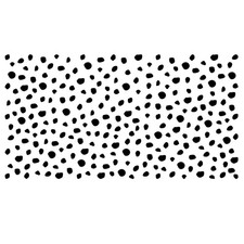 256 Pieces Polka Dots Wall Decals, Black Irregular Polka Dot Wall Stickers, R...